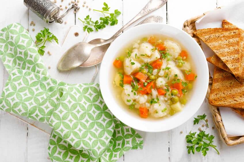 овочевий суп з цвітною капустою