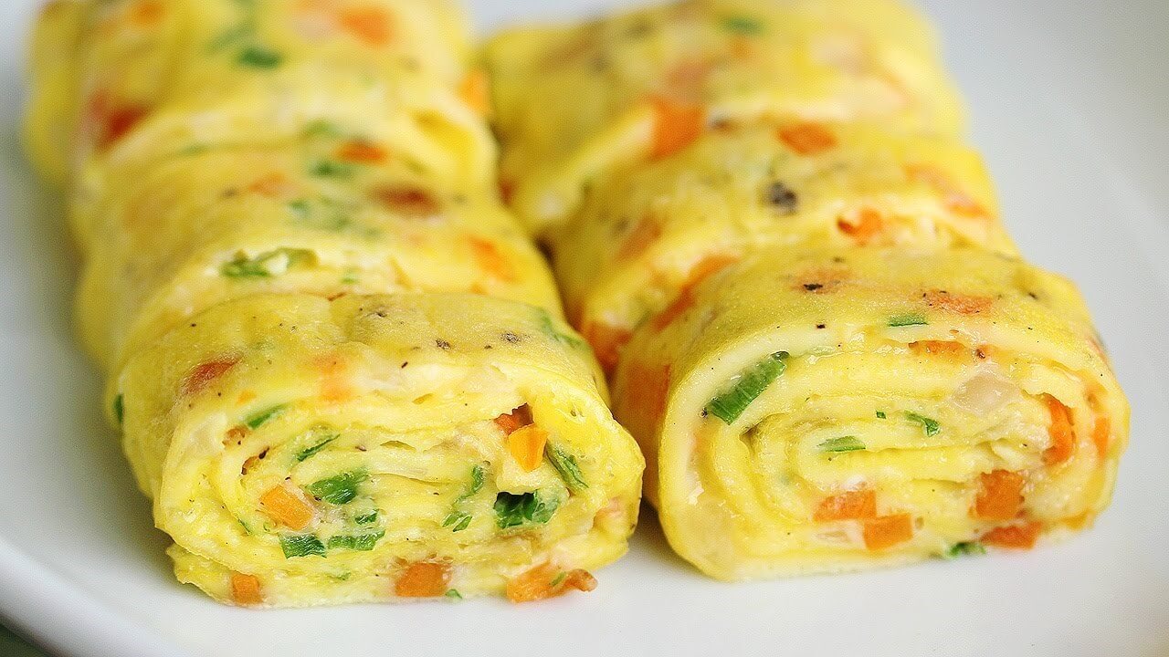Классические корейские яичные роллы рецепт – Корейская кухня: Завтраки.  «Еда»